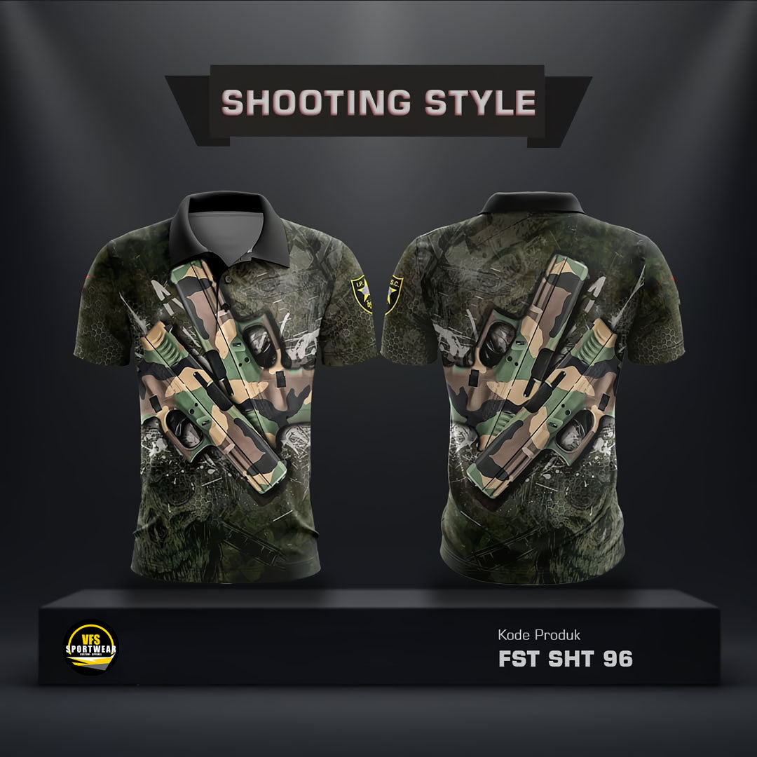 IPSC SHOOTER GREEN SKULL DARKNESS SHT