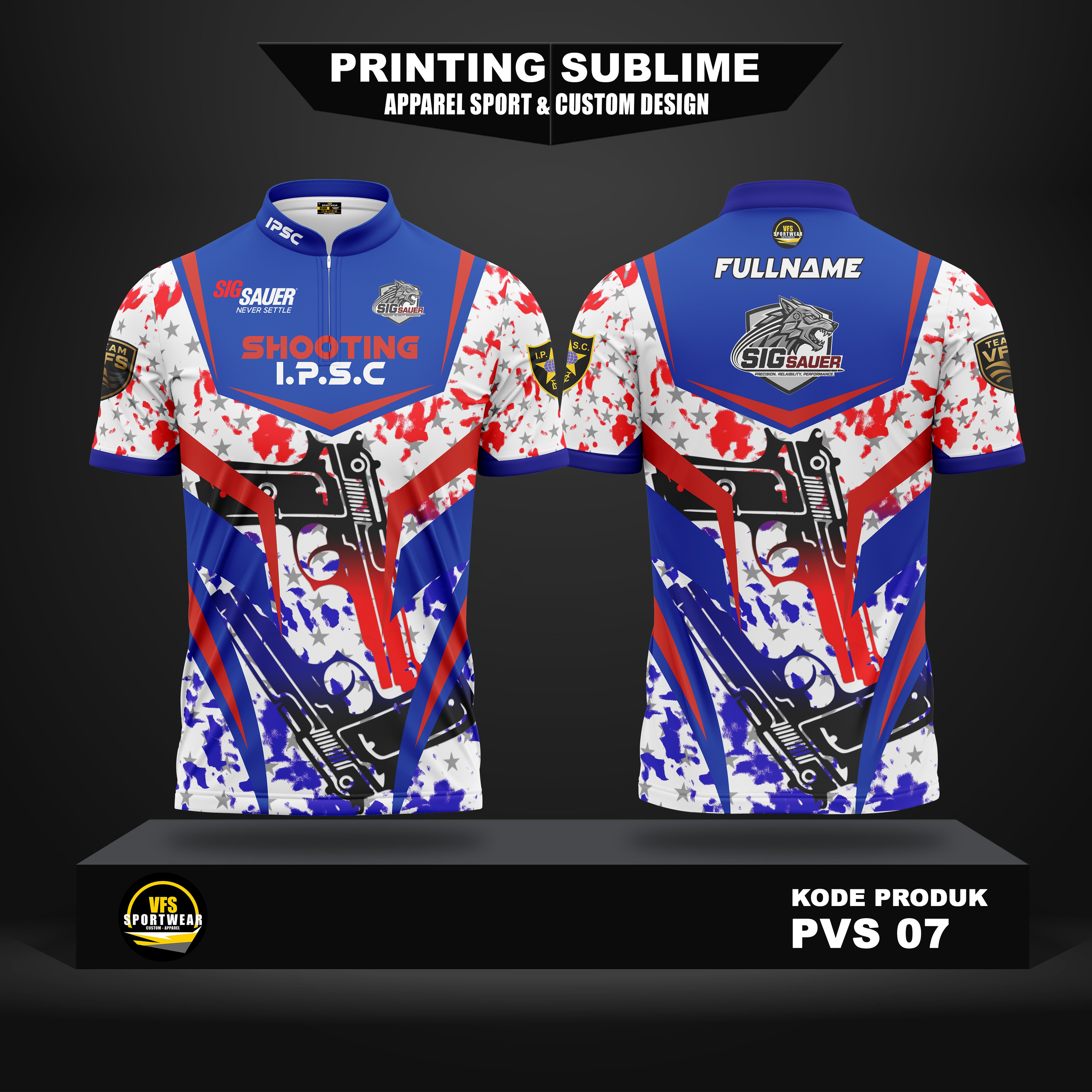 SIG SAUER BLUE RED IPSC SHOOTER