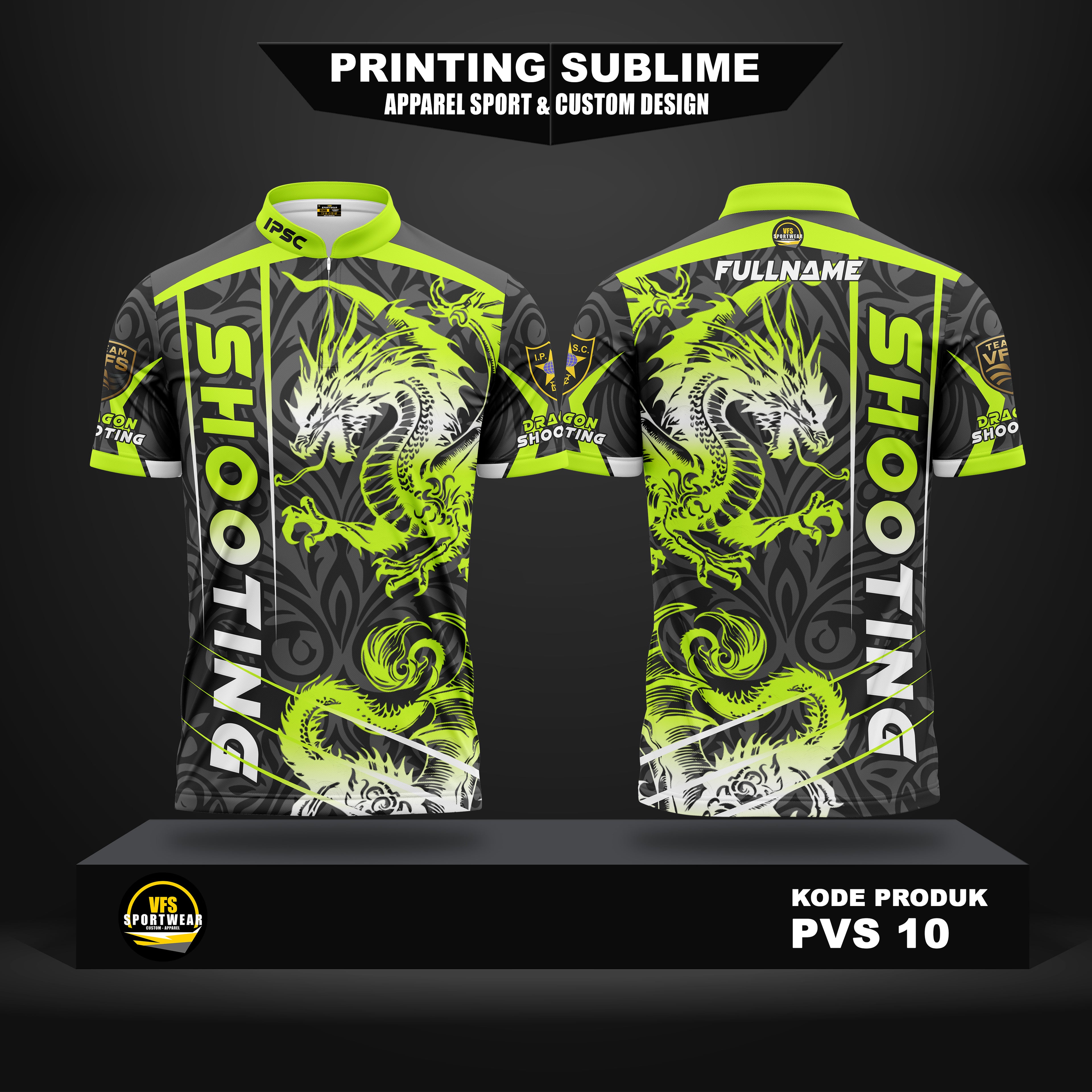 IPSC SHOOTER DRAGON CARVING TEAM